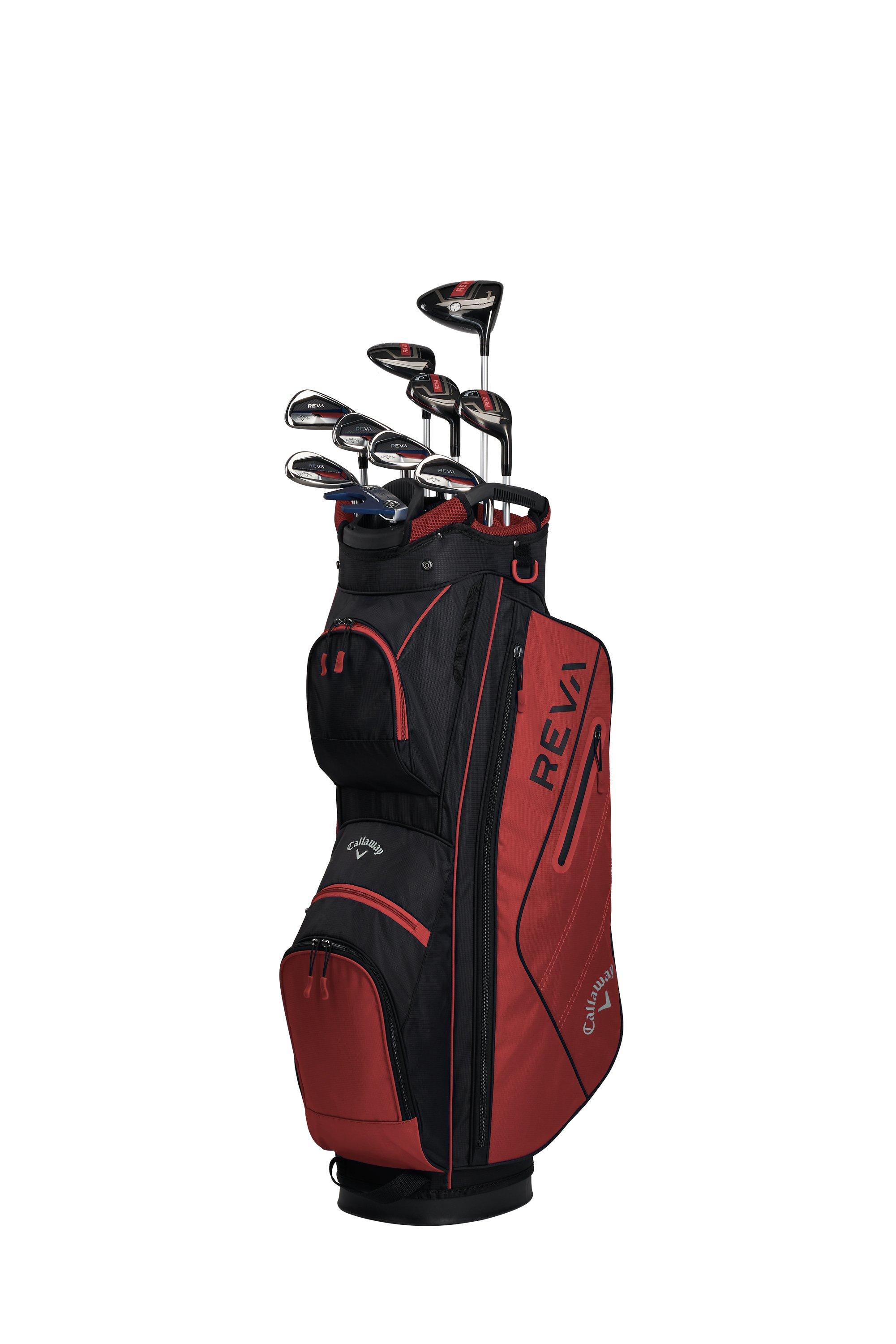 Women's REVA Red 11-Piece Package Set with Graphite Shafts